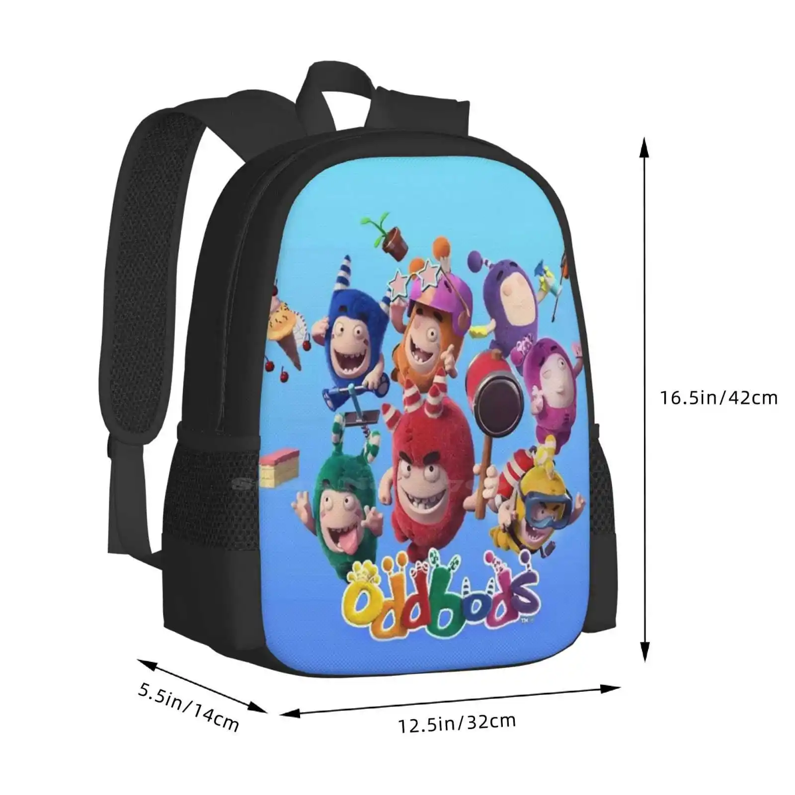 Oddbods-mochila de animación de Tv para niños, bolsas de moda, serie de fundas de dibujos animados 2020, gran oferta, 2021