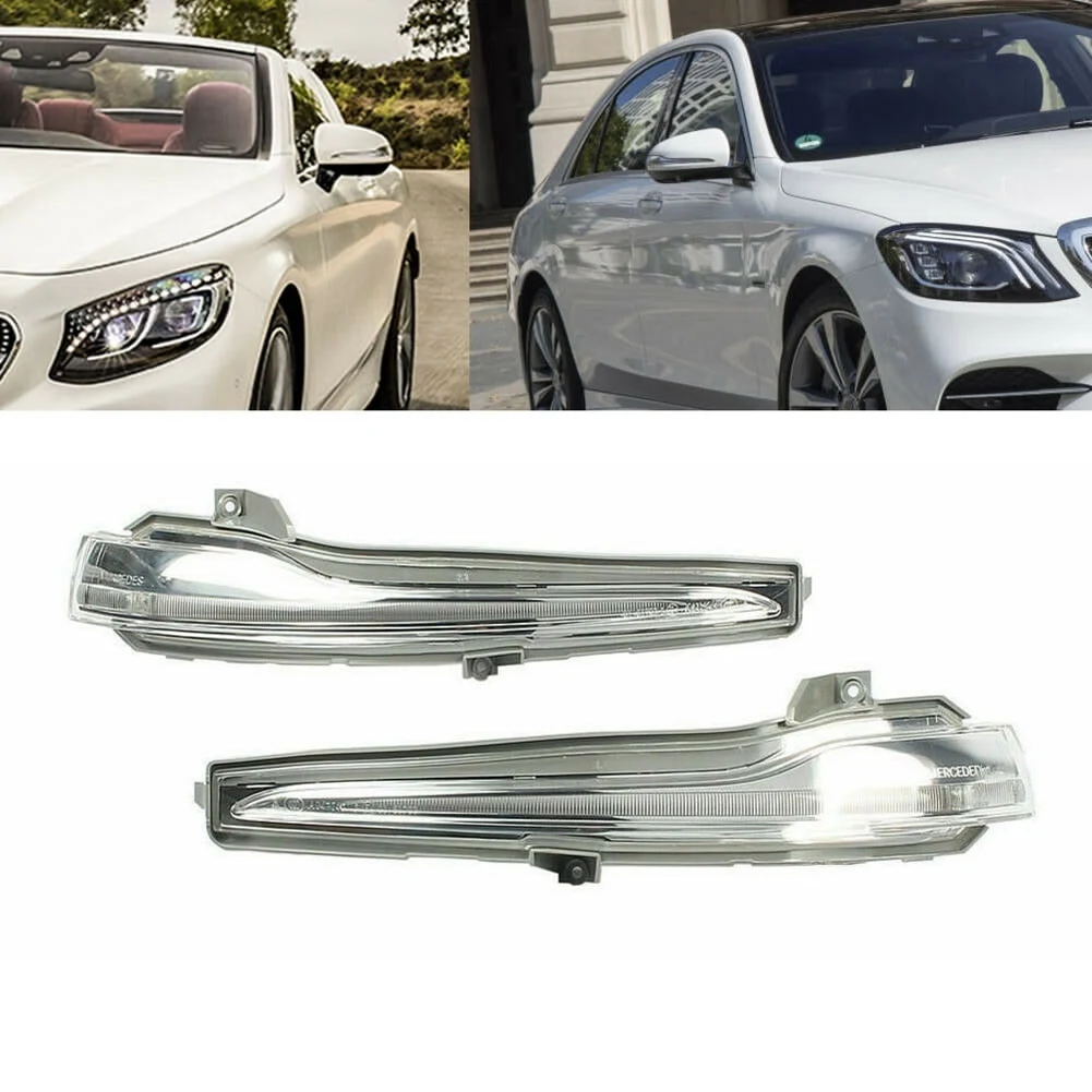 1Pair Car LED Rearview Mirror Light Turn Signal Light Wing Lens Indicator for Mercedes-Benz W205 W222 W213 W253 X205