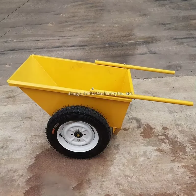 LONTA 2 Wheels Portable Trolley Heavy Wheelbarrow Garden Construction Tool Cement Concrete Mixer Wheel Barrow