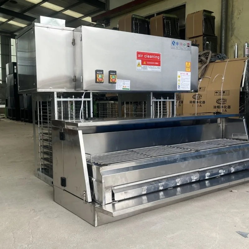 

Tricycle car smokeless purifier, barbecue fume stall thickened night market environmental protection commercial