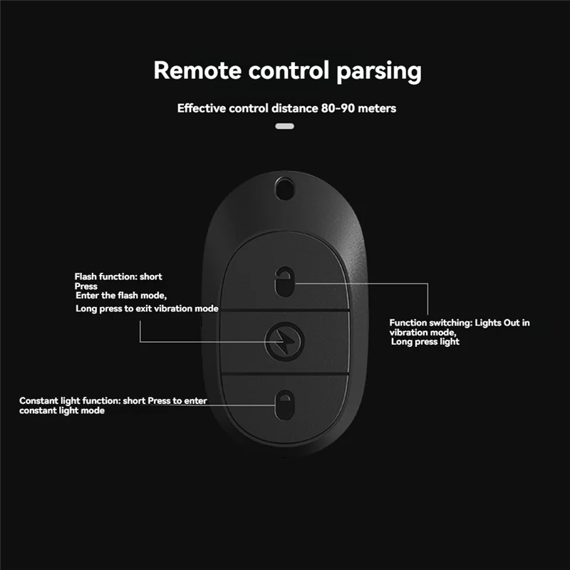 T24C Drahtlose LED Drone Strobe Licht Für Motorrad Auto Fahrrad 2,4G Fernbedienung Flash Warnung Licht Signal Licht
