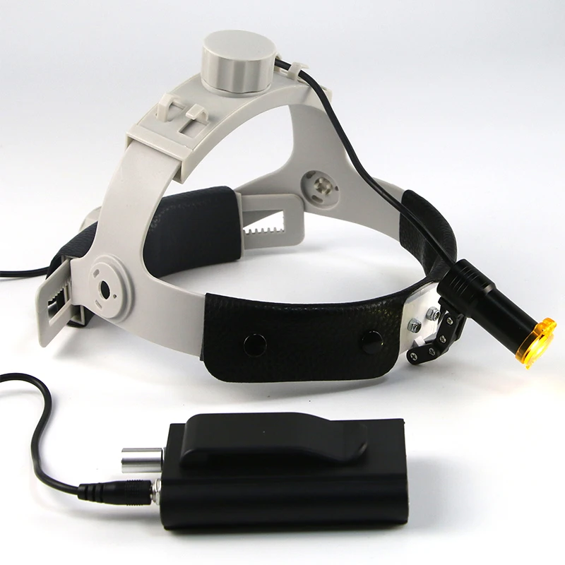 3W Dental LED Surgical Headlight Square Light Spot Headband ENT Specific Headlamp With Optical Filter
