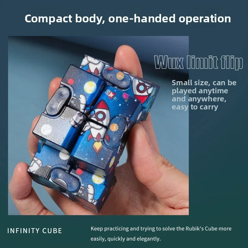 無限フリップ変換おもちゃ抗不安ストレス解消指先ゲームパズルストレス解消マジックプレッシャーおもちゃギフト