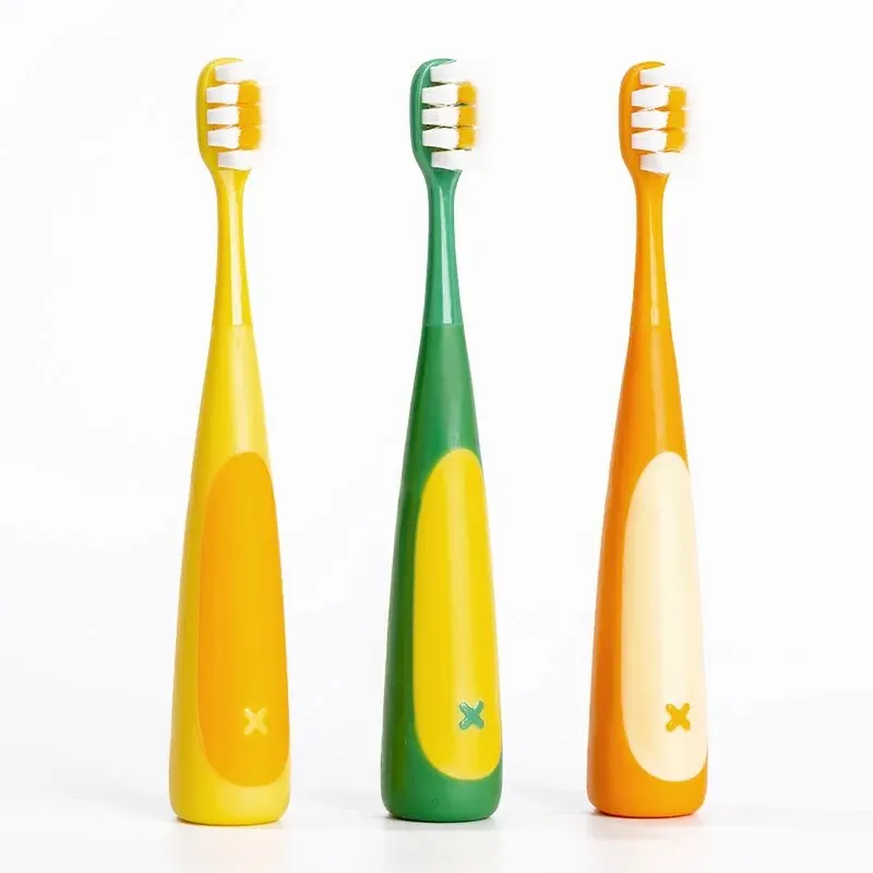 Soft Toothbrush for Kids Children Babies Cute Dinosaur Styling 6 PCS Per Pack Non-slip Handle Oral Care Soft Brush Head