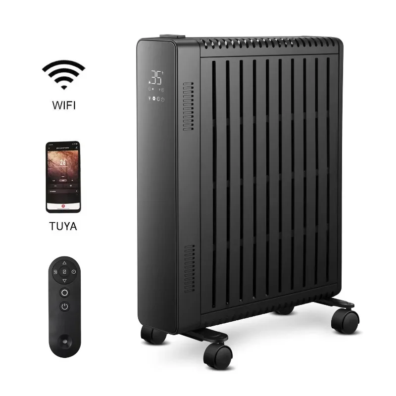 Airo 2500W Portable Overheat Protection Adjustable Thermostat WiFi Remote & App Control Full Cover Oil Heater