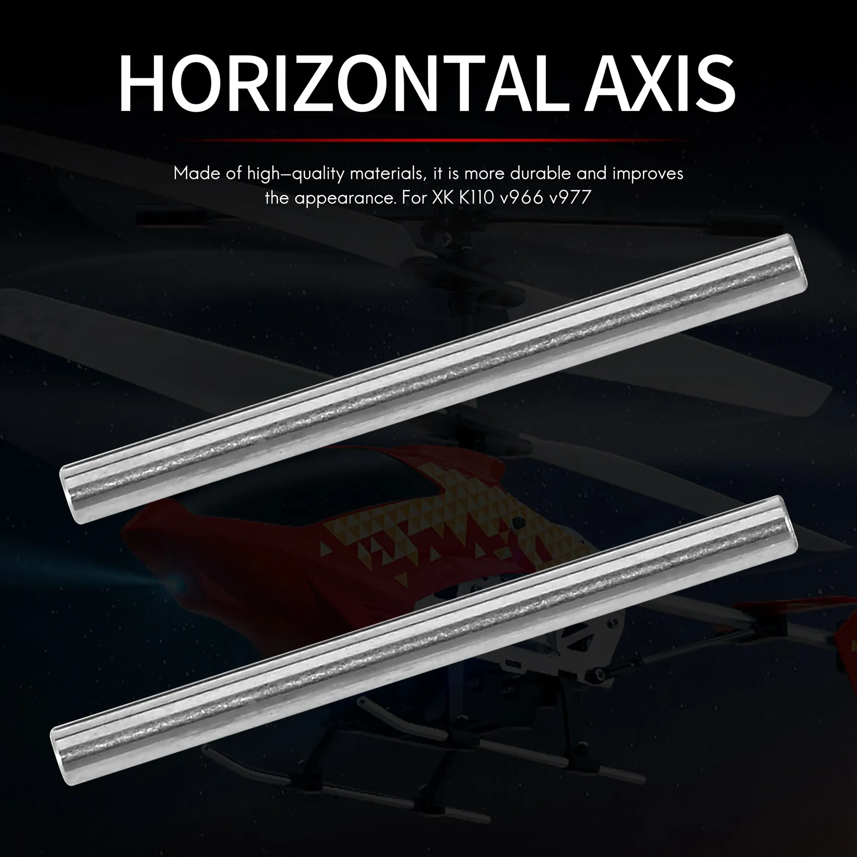 K100.002 Horizontal Shaft Set for Wltoys XK K110 V966 V977 RC Helicopter Parts Accessories