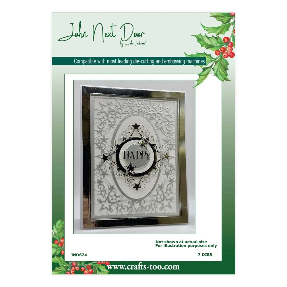 John Chocolate Deer Penguin Swirl Joy Duo Meggies Baumkugel Muschel-Quadrat-Stanzformen DIY Handgemachtes Scrapbook Oktober 2026 – Detail 6