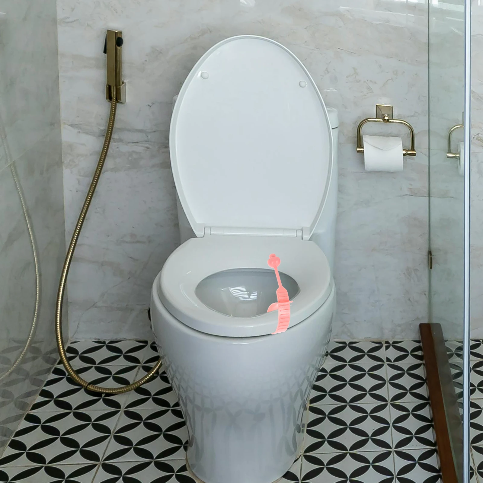 

4pcs Silicone Seat Toilet Seat Cover Lifting H Lifter H Nonslip Grip Easy Installation Universal Cartoon Shaped Bathroom