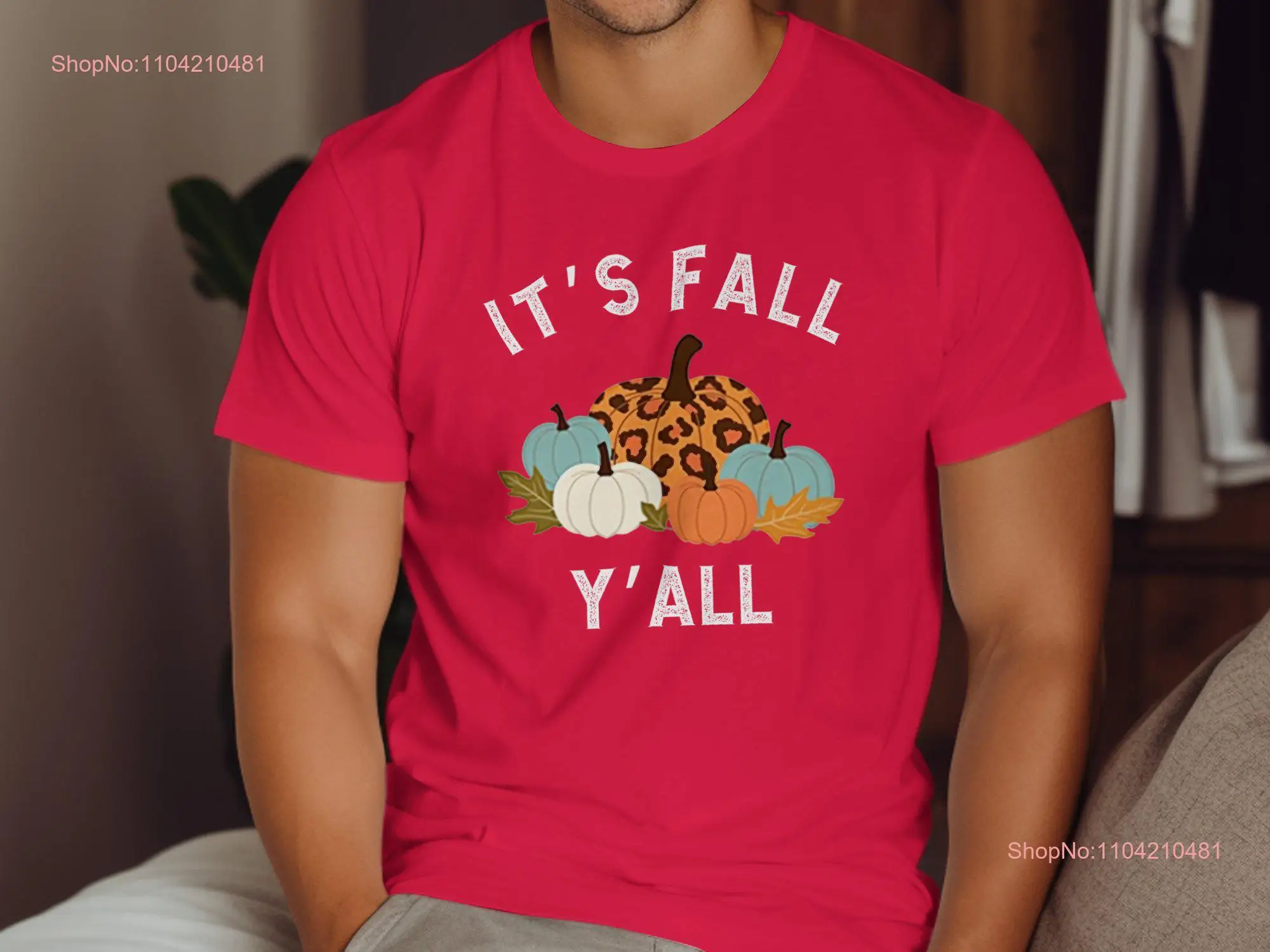 

Fall Pumpkin T Shirt Autumn Leopard Cute Halloween Thanksgiving Harvest Cozy Outfit long or short sleeves