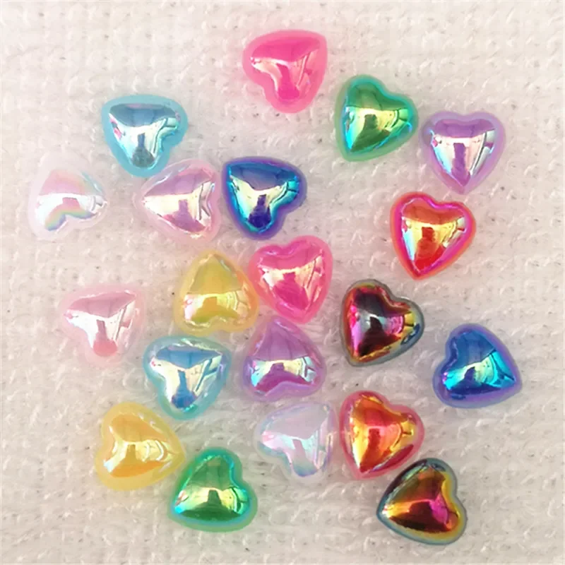 8mm 120pcs&10mm 100pcsAB Flatback Rhinestone and Crystal Acrylic Stone Rhinestone DIY Clothes Crafts