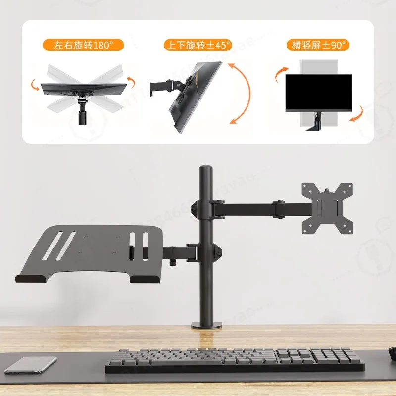Dual Monitor Arm Double Screen Bracket Universal Desktop Stand
