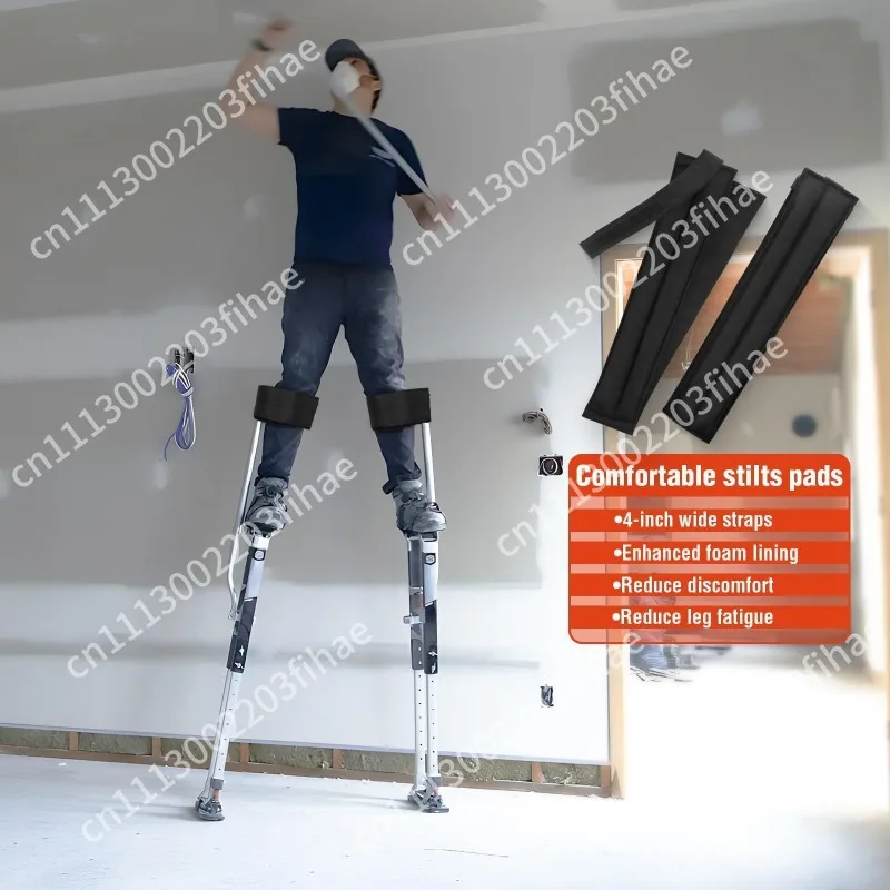 Drywall Stilt Straps Adjustable Pair of Extra Comfort Thick Padded Leg Bands Easy To Wear Effortlessly and Simple Tools