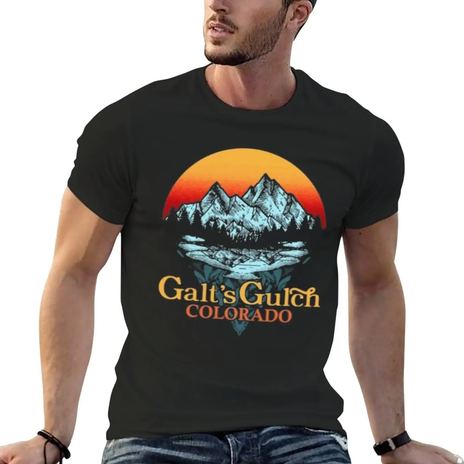 

New Galts Gulch T-Shirt aesthetic clothes cotton graphic tees Men's t-shirts