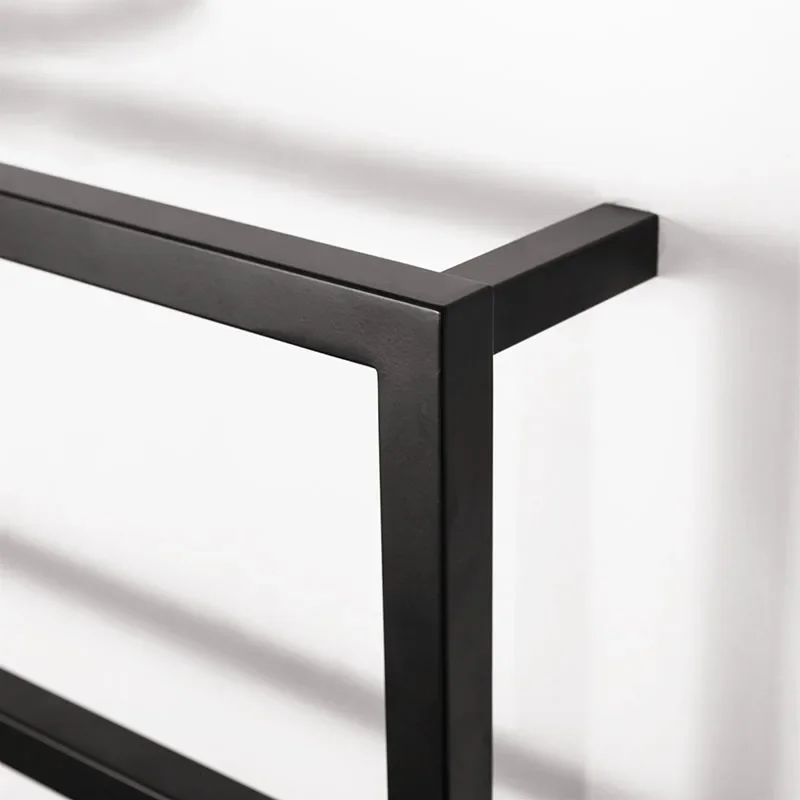 

Hot sales 304 Stainless Steel Black Electric Heated Towel Rail Custom Black Heated Towel Rail