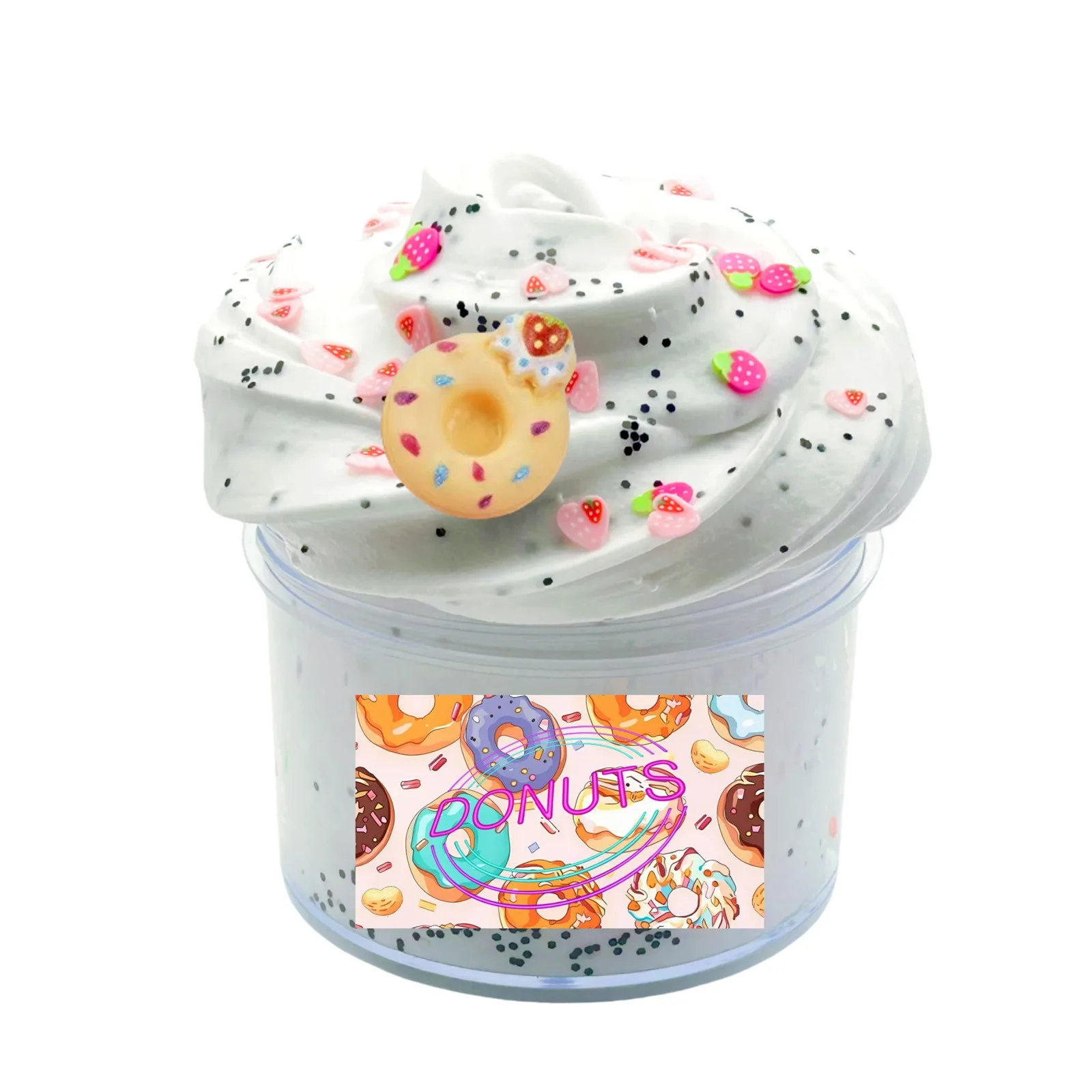 لتقوم بها بنفسك لوازم الوحل الفاكهة الروائح رقيق الطين دونات الديكور الطين القطن الطين الضغط الناعم اليدوية الوحل اللعب