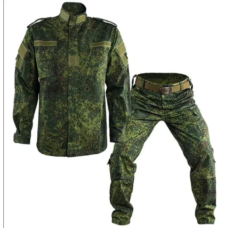 Uniforme de camuflagem ao ar livre masculino, Uniforme verde russo, Sui Primavera