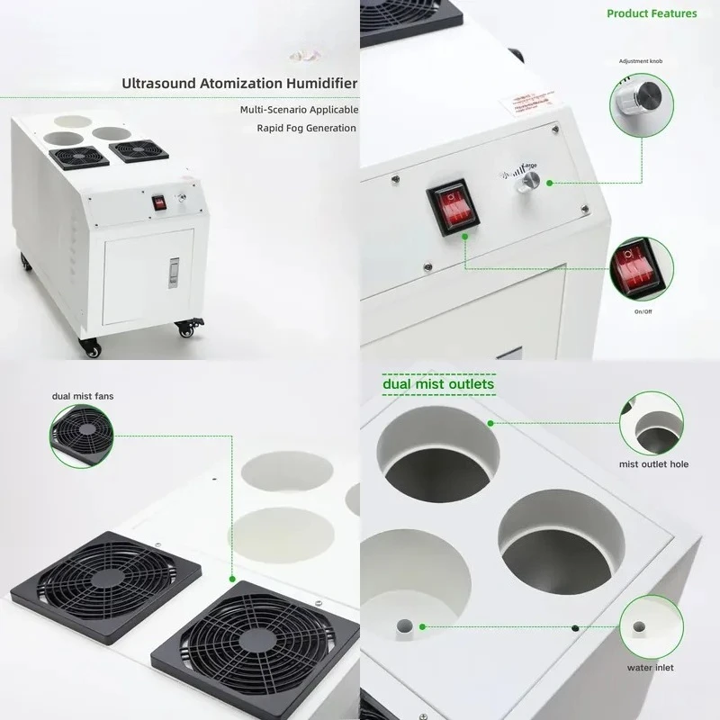 Ultrasonic Intelligent Atomizing Humidifier for Home Office Bedroom Use with Auto Shut Off Timer LED Display Quiet Operation