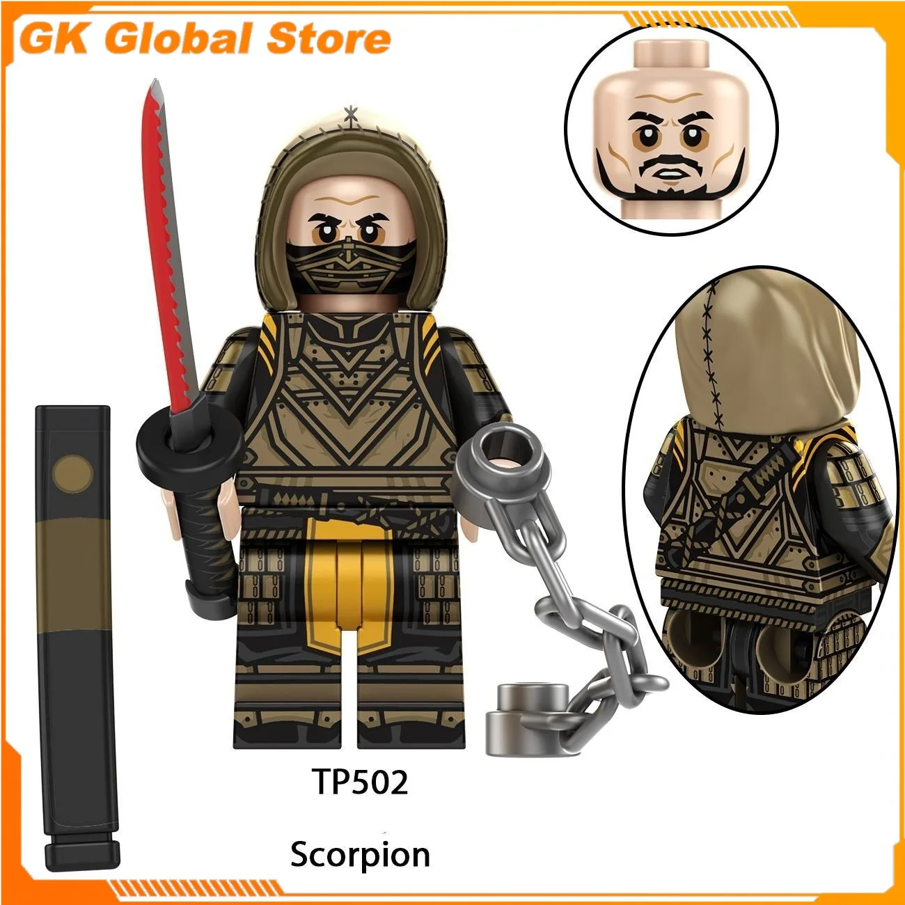 4.5cm Mortal Combat Game Figure Peripheral PVC Model Assembling Building Blocks Desktop Decoration Ornaments Birthday Gift Toys
