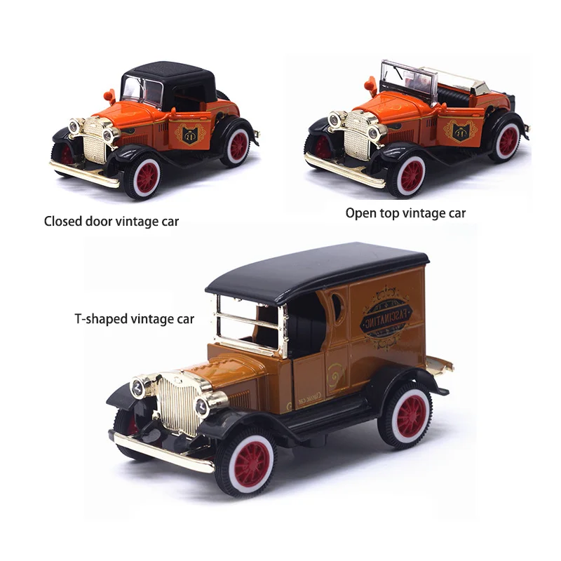 

1/32 Classic Vintage Convertible Car Model Alloy Vehicle Children's Toy Die Cast Alloy Car Christm