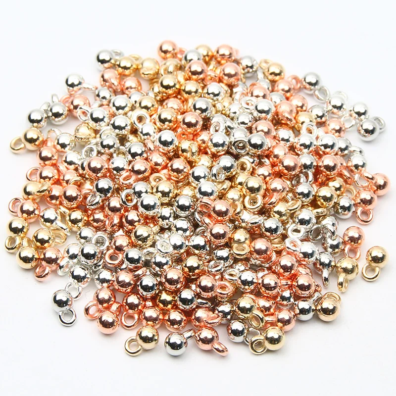 200Pcs 4/5/6mm Round Ball Acrylic CCB Spacer Beads Diy Bracelet Necklace Charms Beads For Jewelry Making Handmade Accessories