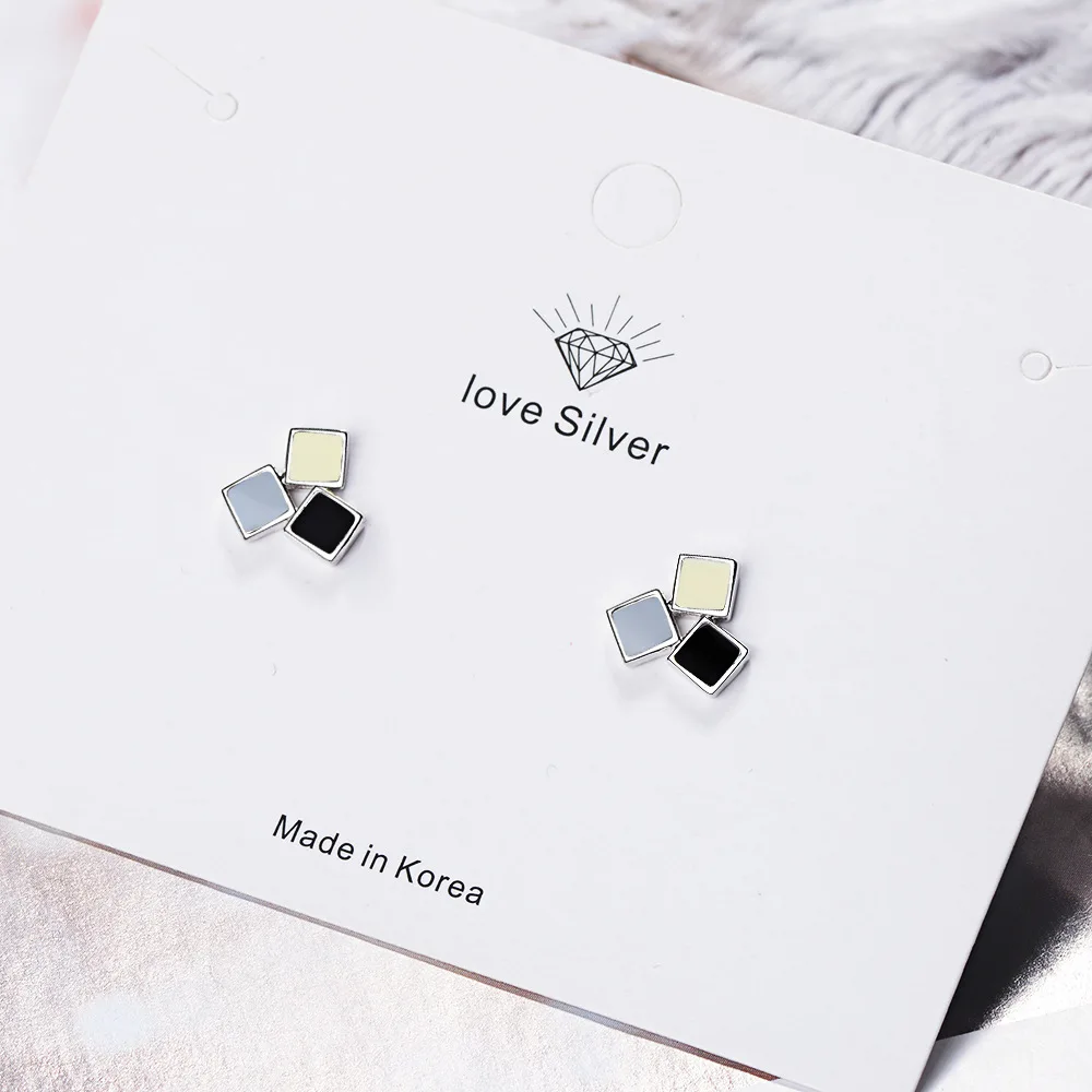 

Trendy Square Stud Earrings For Women Girls Party Jewelry Gift eh161