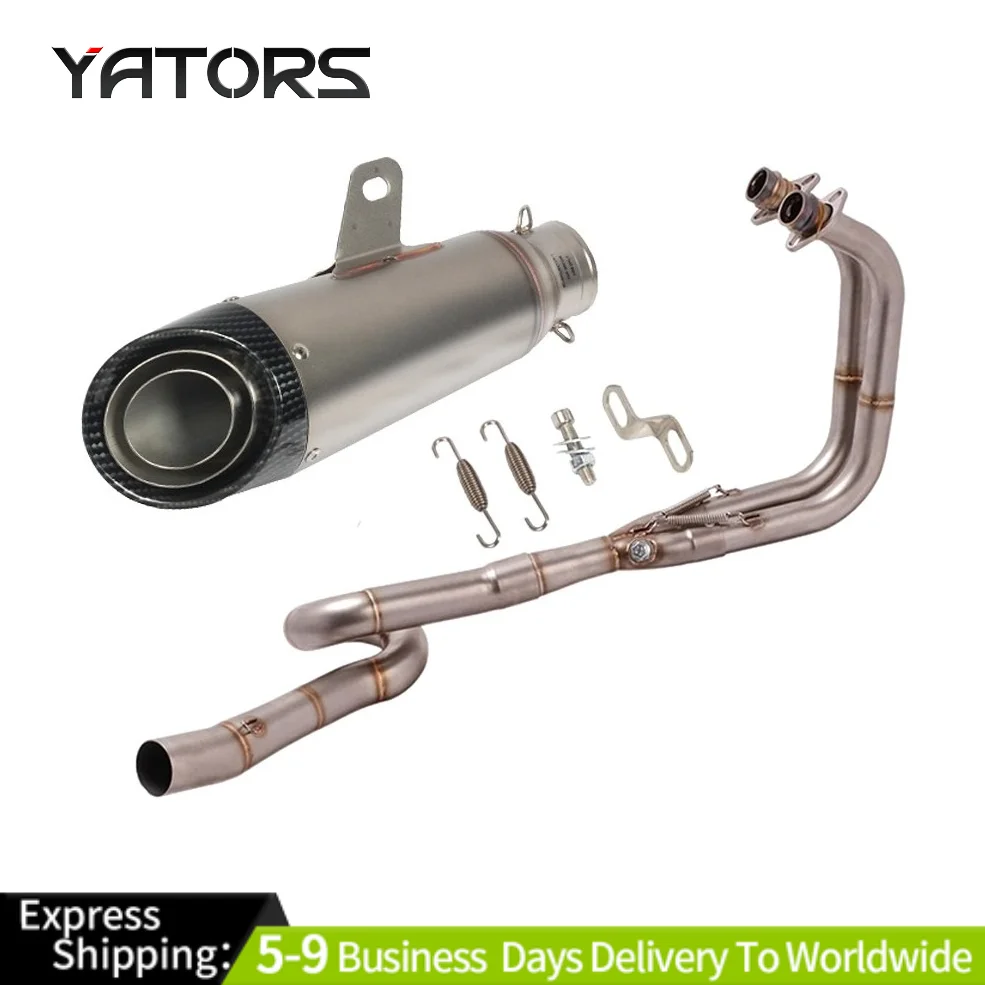 

Full System Exhaust Header Link Pipe For Kawasaki Z400 Ninja 250 400 2017-2022 Exhausts Pipes