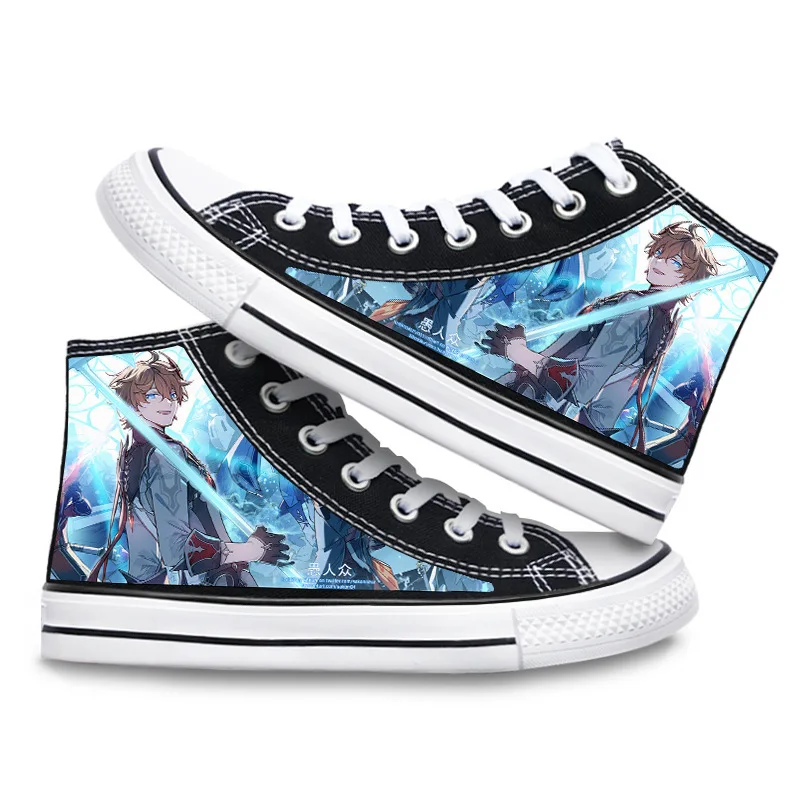 Genshin Impact Canvas Shoes High Top Sneaker 3D Print Costume Cosplay per ragazzi ragazze studebitions Kawaii Shoes Anime Kids Gifts