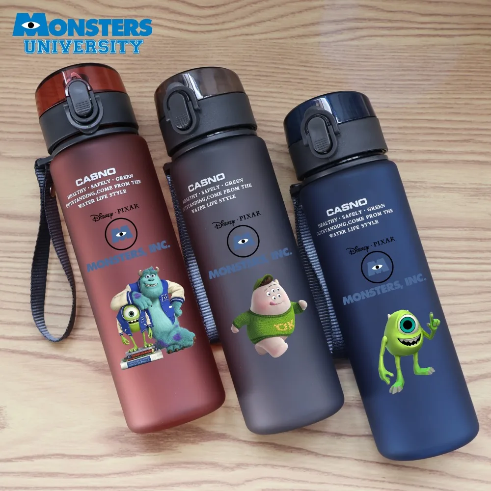 560ML Monsters, Inc. 4Colors Water Cup Large Capacity Flip-top Portable Plastic Kids Adult Outdoor Sport Drinking Bottle Gift