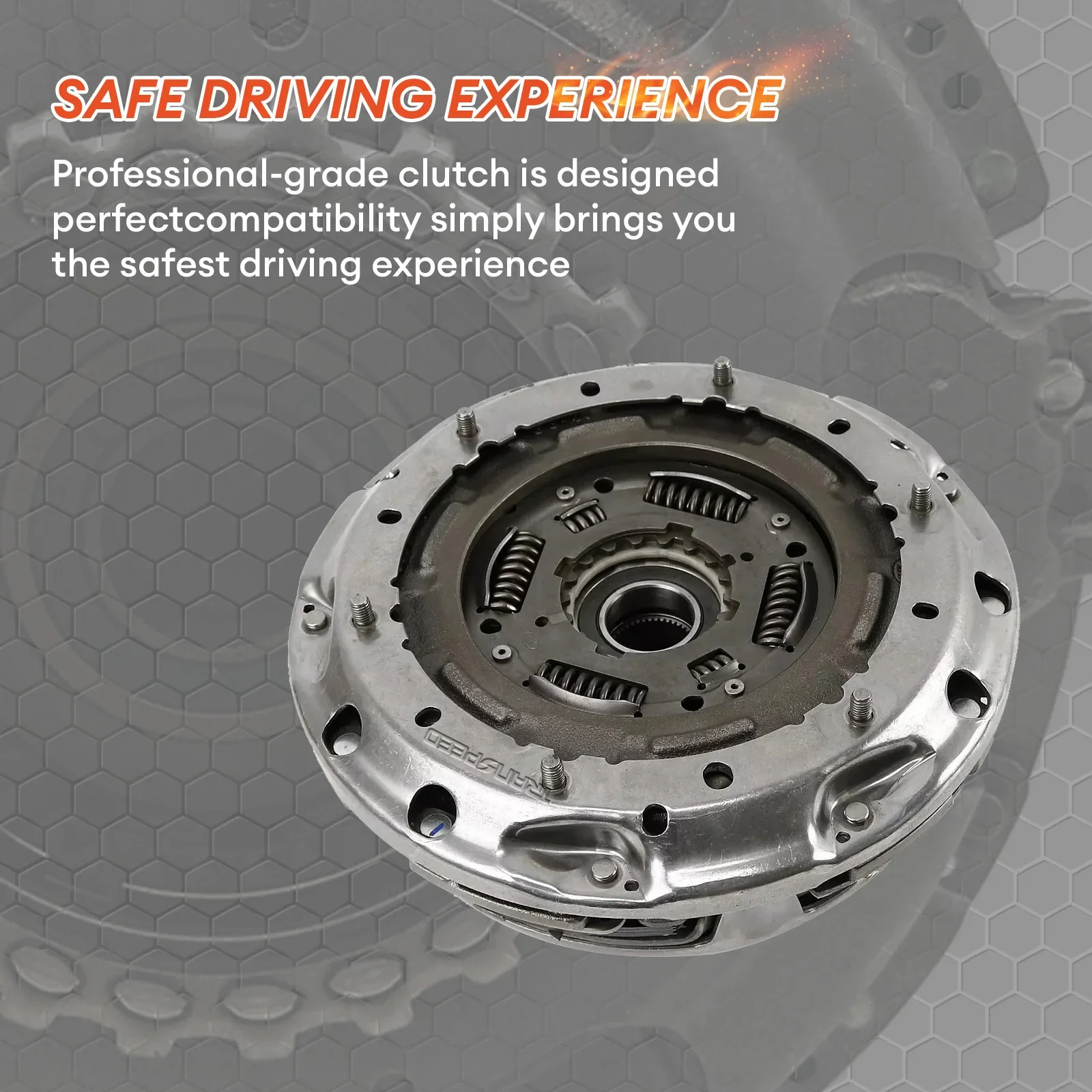 TRANSPEED Used 6DCT250 DPS6 Auto Transmission Clutch Kit With Bearings Kit Compatible With Focus Fiesta