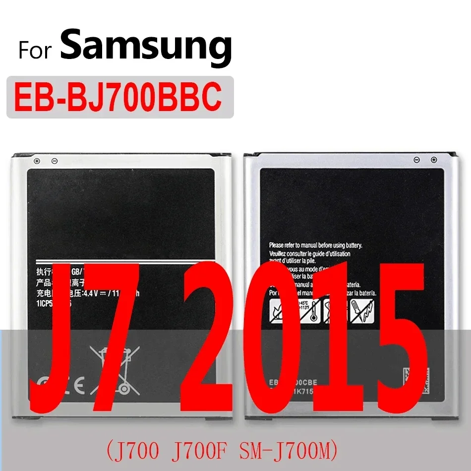 Phone Battery For Samsung Galaxy J1 J2 J3 J5 J7 Neo 2015 2016 2017 J120F J700 J700F SM-J700f EB-BJ700BBC EB-BJ700CBE