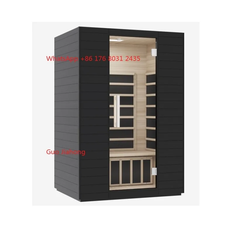 โมเดิร์นขนาดใหญ่เชิงพาณิชย์ซาวน่าบ้านในร่มไม้ Hemlock บ้านซาวน่าห้อง