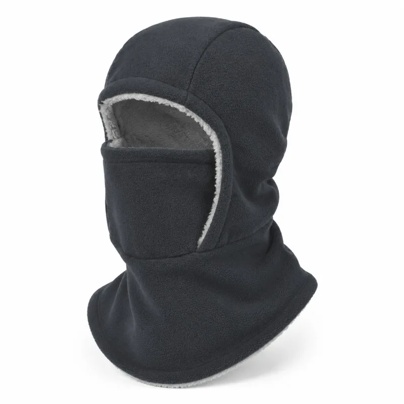 Winter Hat Men Women Cycling Warm Windproof Mask Fleece Thickened Cold Proof Electric Vehicle Scarf Integrated Headgear Thermal