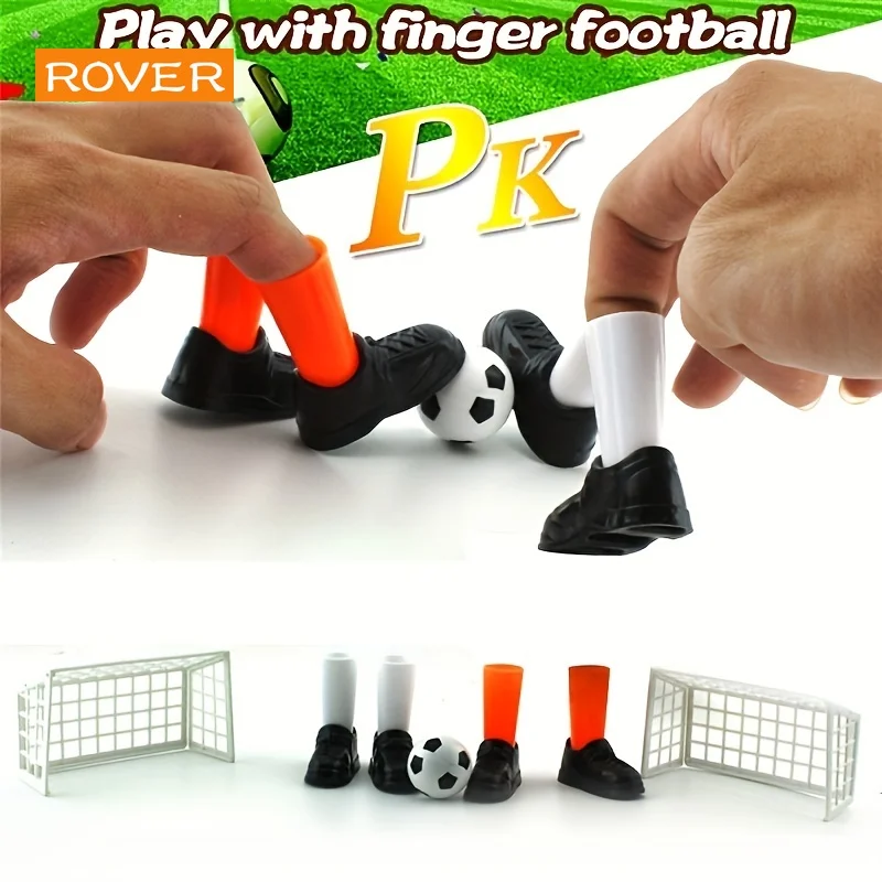 1pc Finger Football Game Set with Two Goals, Funny Family Party Finger Soccer Match Toy, Party Parent-child Interaction Gifts