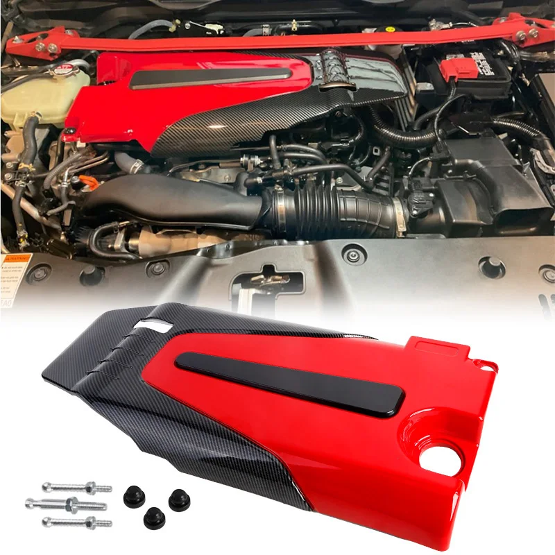 Fit für honda civic 2017 2015-2018 Auto motor abdeckung Motorhaube Motorhaube Staubs chutz abs rot