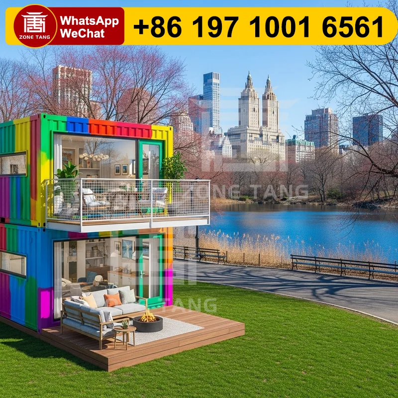 

Multilevel Residence Flat Pack Home Multi Purpose Fireproof Container Buildings Shipping Container Homes For Sale Prefabricated