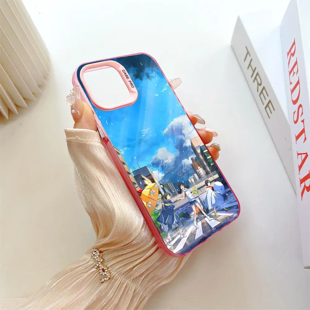 Japanese Comic Cartoon Culture MINISO Phone Pink Popular In Korea Wholesale Case For IPhone 16 15 14 13 12 Pro XR Shockproof Co