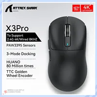 Attack Shark X3Pro Wireless  Gaming Mouse PixArt PAW3395 26000dpi Bluetooth Optical Mouse Tri-Mode Connection Macro Gaming Mouse