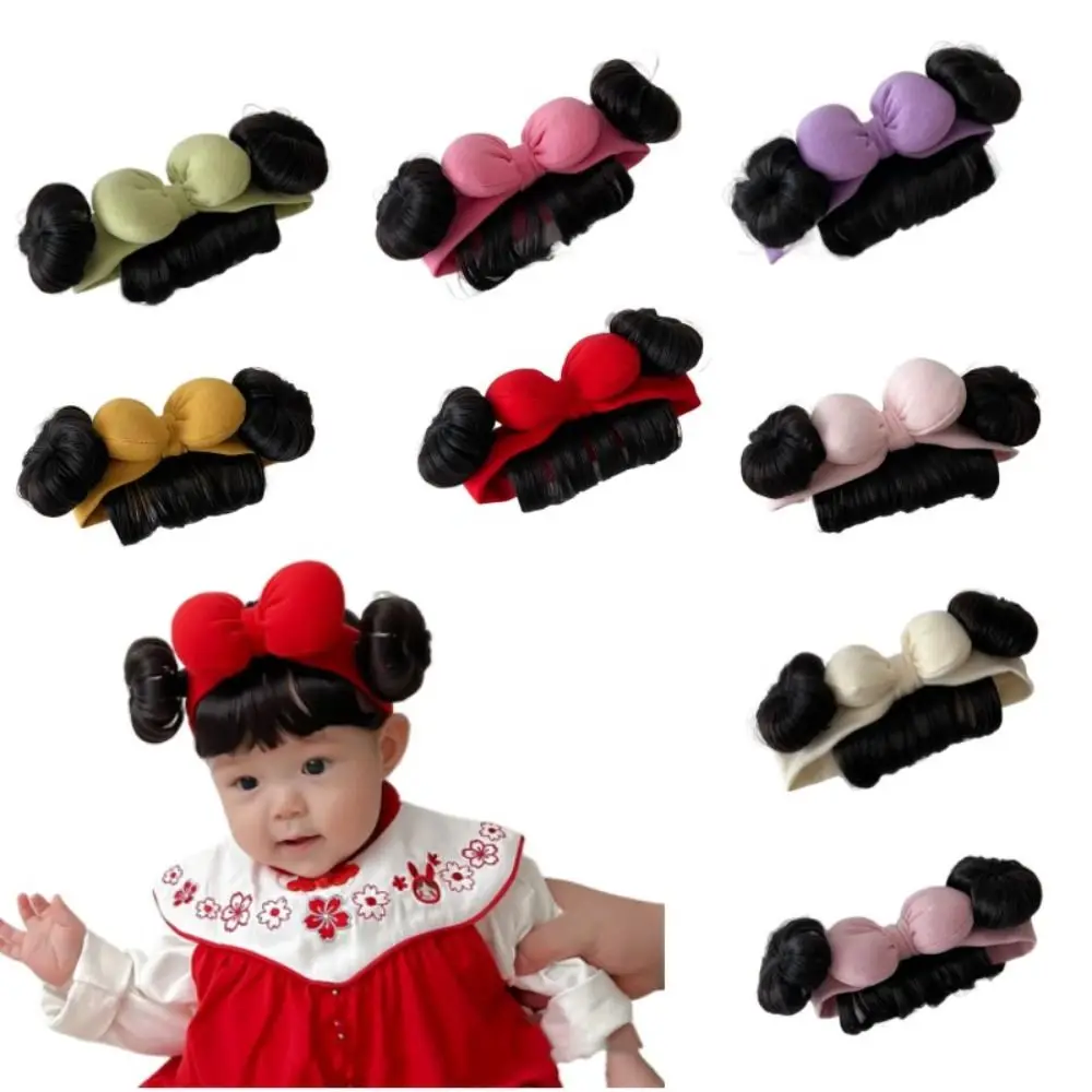 

Hair Accessories Headwear Girl Hair Wig Hat Cotton Bowknot Baby Hair Band Lightweight Girls Headbands Baby