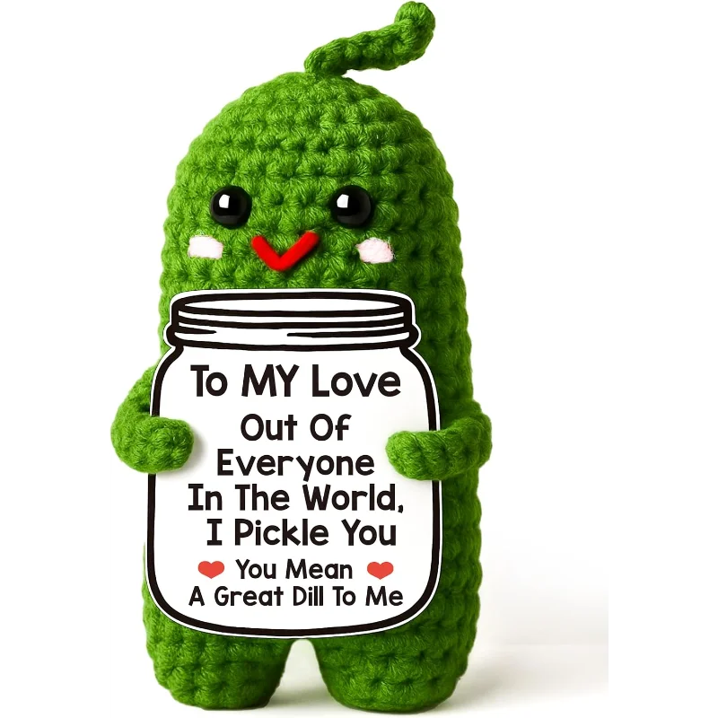 Te amo Regalos para ella, cumpleaños, regalos de Navidad para la familia, regalos románticos para mujeres y hombres, regalos hechos a mano de ganchillo