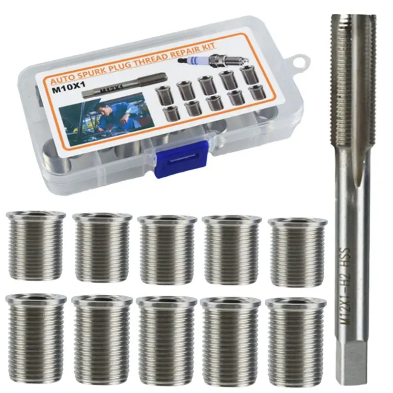 【Festival】2 Set M10x1 Spark Plug Repair Thread Insert,M6-M14 Timesert Type Inserts,G017