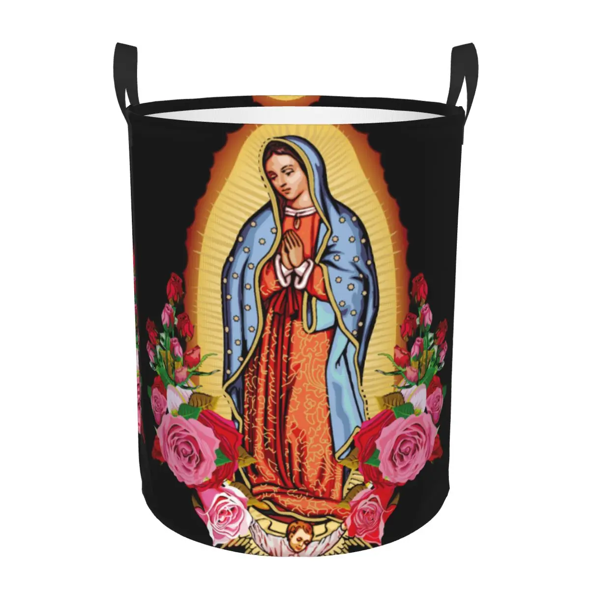 

Virgin Mary Basket Hamper Gaming Storage Basket Game Controller Toys Clothes Organizer Waterproof Laundry Boys Hamper