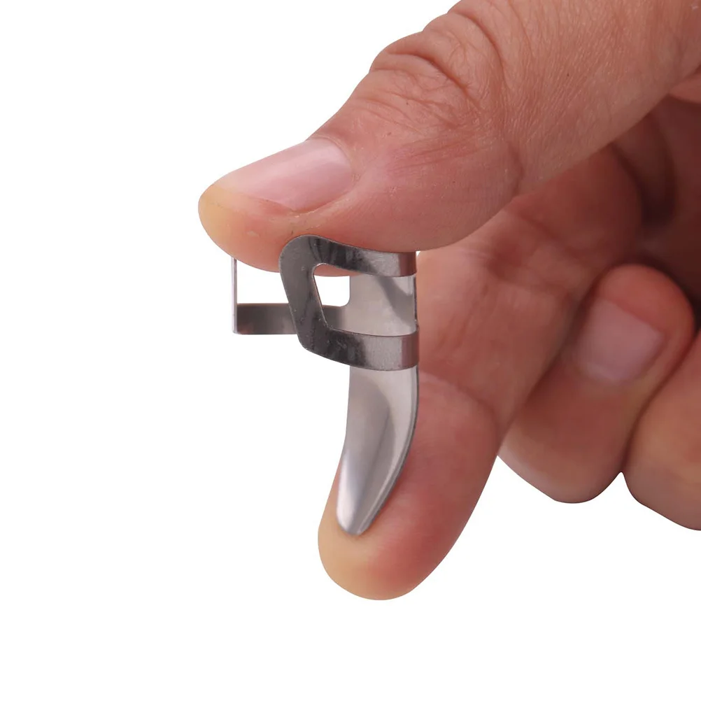 Thumbpick Stainless Steel Adjustable Guitar Finger Pick For Adult Metal Plectrum Banjo Picks Guitar Accessories