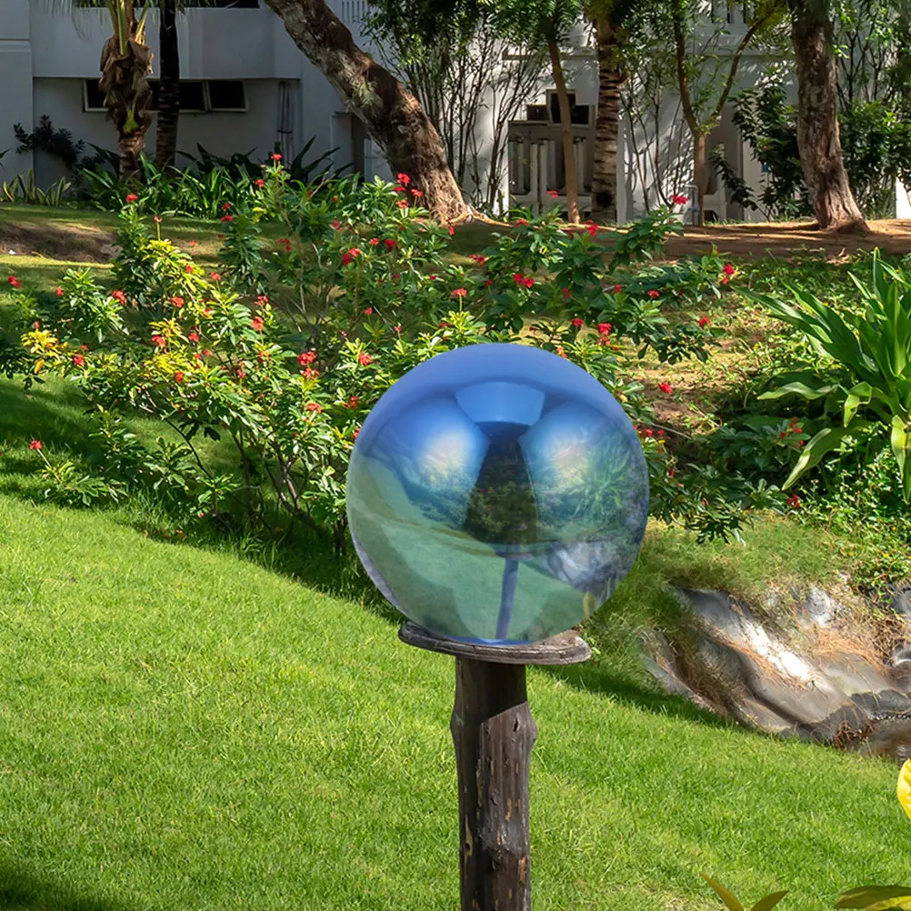 

Colored Reflective Gazing Ball Polished Stainless Steel Lawn Garden Mirror Ball Decoration Ornament Gazing Globe