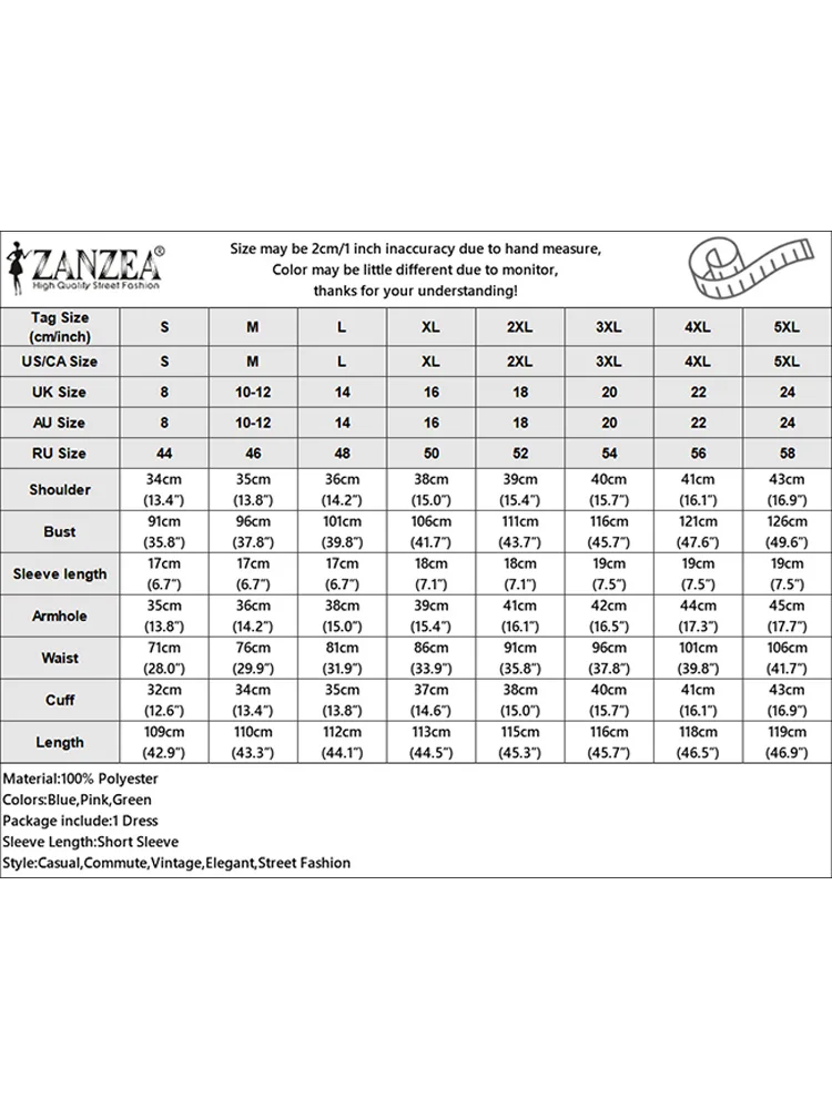 Zanzea-女性のためのエレガントなロングシャツドレス、ゆったりとしたVネックのサンドレス、半袖、スリットプリントのミドル丈ドレス、カジュアルファッション、夏、2024