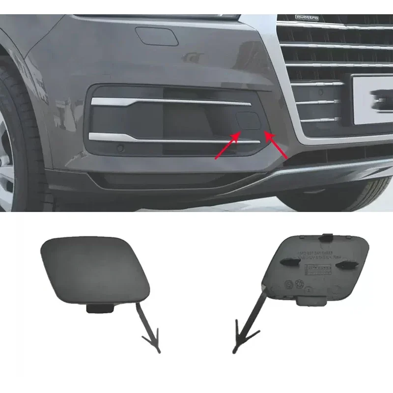 

1pcs Auto Front Bumper Towing Tow Hook Eye Cover Cap no Paint for Audi Q7 2016 2017 2018 2019