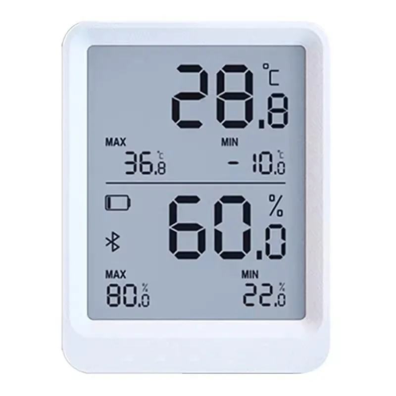 مسجل درجة الحرارة والرطوبة الذكي، جهاز مراقبة درجة الحرارة والرطوبة بتقنية البلوتوث يدعم تقارير البيانات التلقائية لصندوق التفريخ