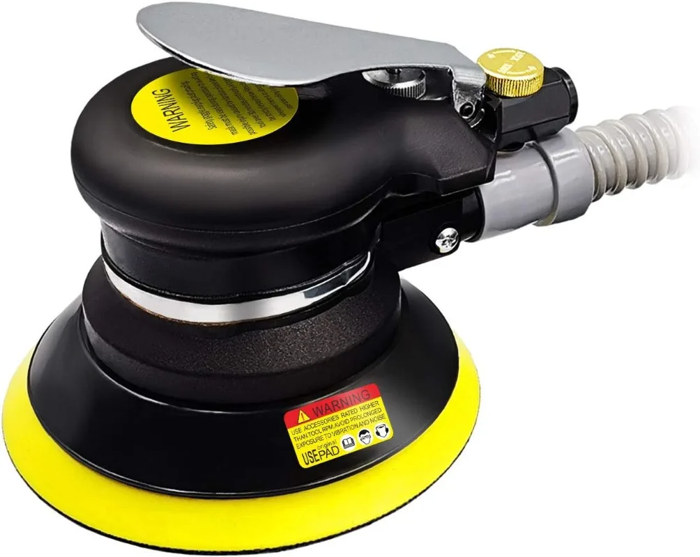 

Air Random Orbital Sander 5"6"Vacuum Air Sander Dual Action Pneumatic Sander include 5 inch 6 Inch Pads and sandpaper
