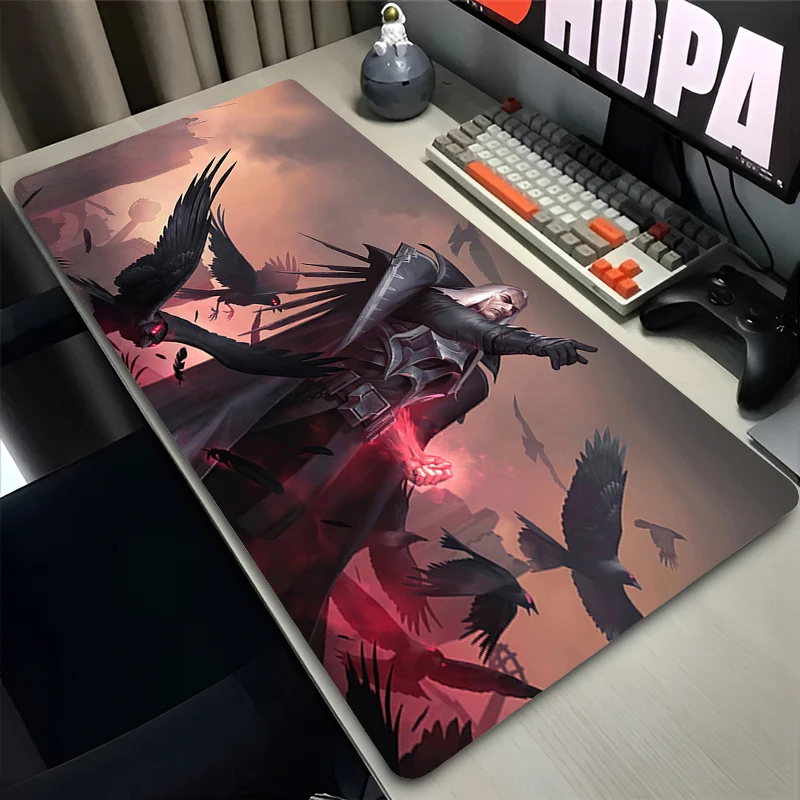 Mouse Pad Office PC Gaming Accessories Keyboard Pad Anime HD Mousepad Laptop Desk Mouse Mat L-league of Legends Jericho Swain