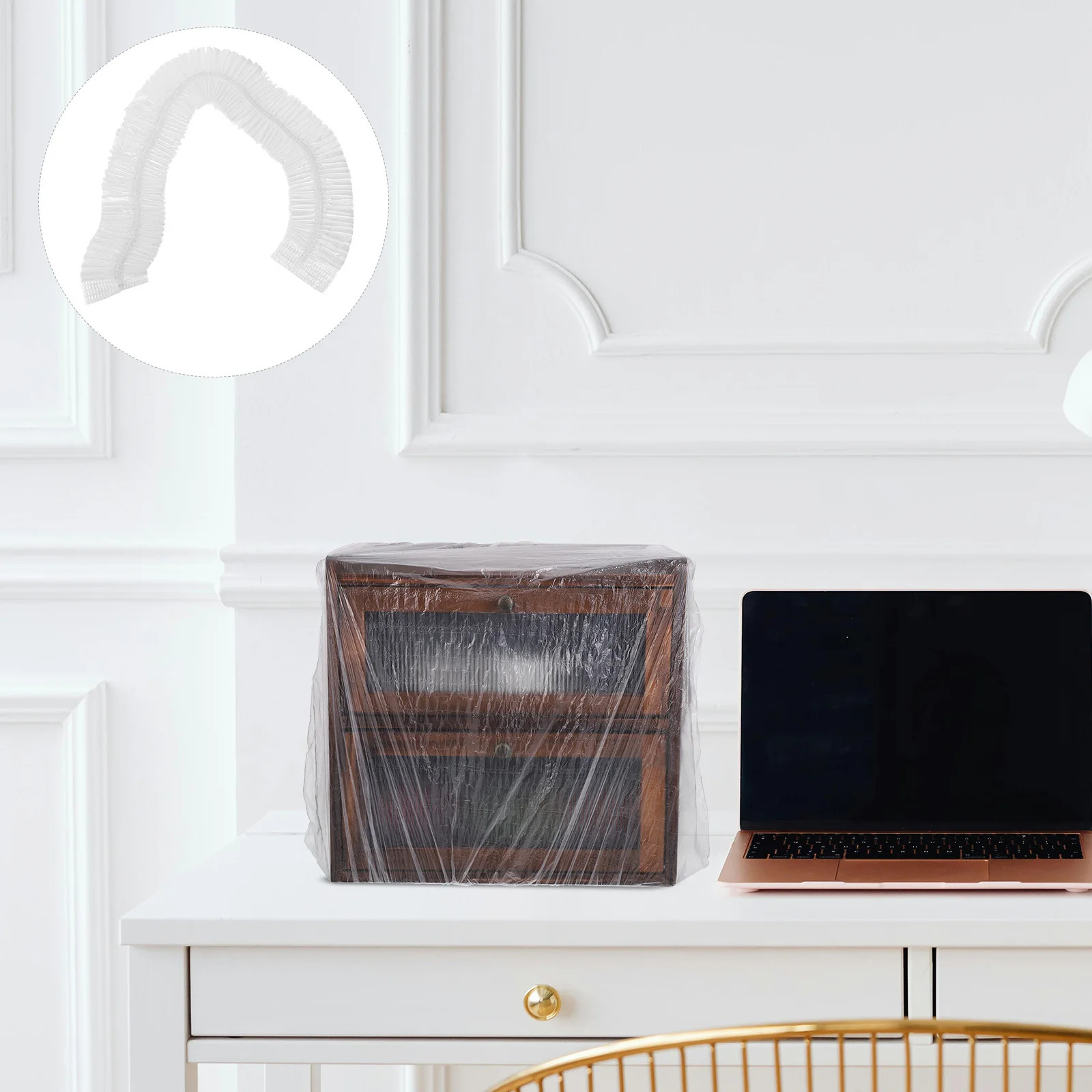 

50Pcs Disposable Clear Dustproof Appliance Covers Universal Kitchen Small Appliance Dust Covers Set for Rice Cooker Air Fryer