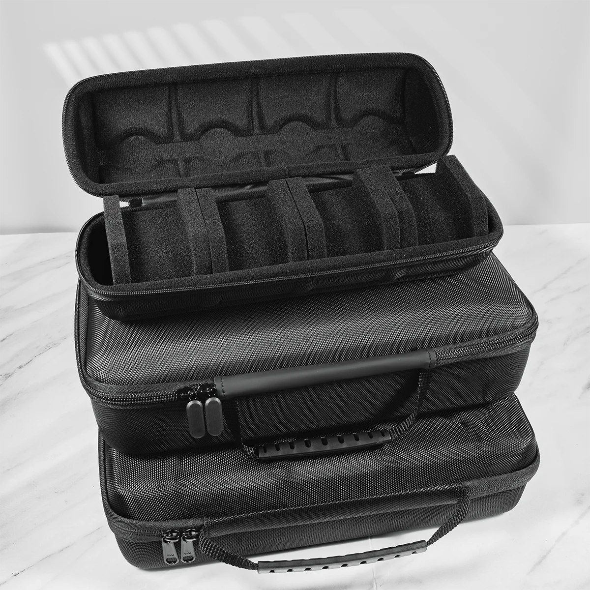 EVA Watch Storage Box Organizer for Wristwatches Smart Accessories Watches Data Cable Storage Zippered Bag Portable Travel Case view 4